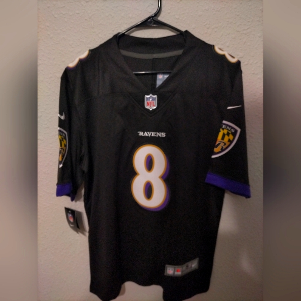 Men's (S)Baltimore Ravens Lamar Jackson Nike Black Speed Machine Limited Jersey